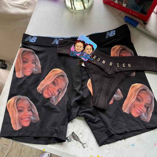 Face Boxers & Bling Thongs