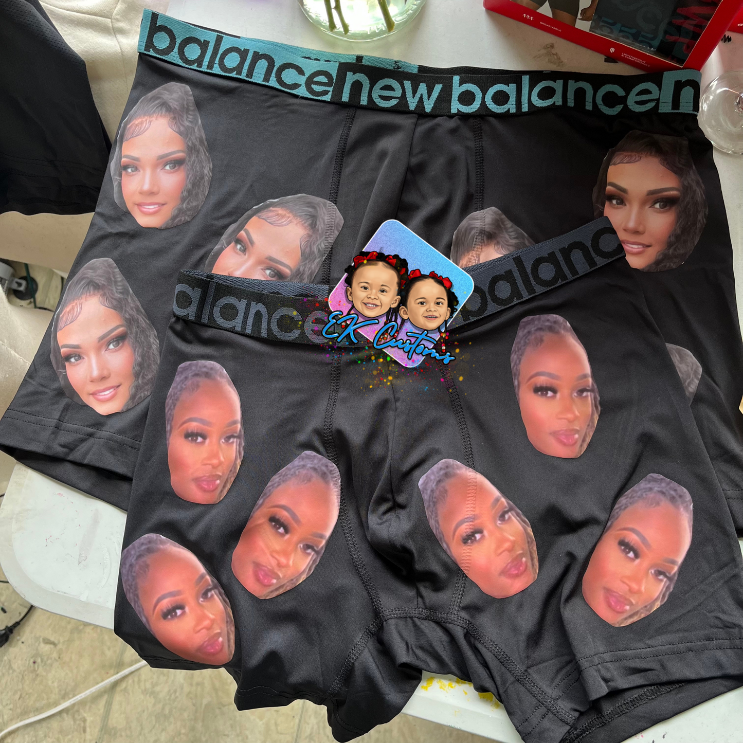 Face Boxers & Bling Thongs