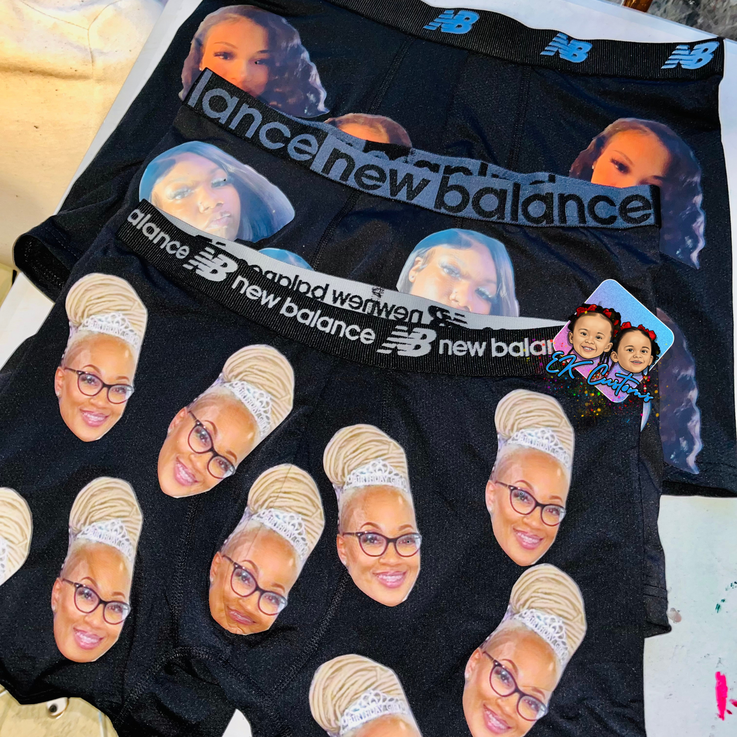 Face Boxers & Bling Thongs